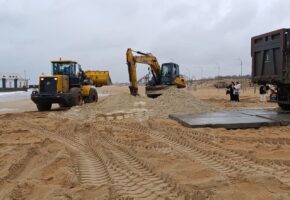 Работы по отсыпке пляжа в Витязево выполнят в двухнедельный срок