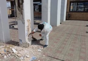 В Анапе начали восстанавливать арку у Центрального пляжа