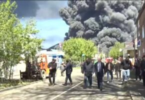 Кондратьев лично проверил ликвидацию пожара после атаки БПЛА в Туапсе