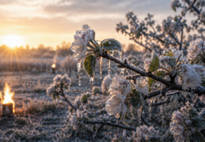 Заморозки до -5 градусов ожидаются на Кубани 28 апреля