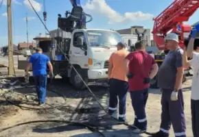 В Анапе восстановили поврежденные после ДТП с пожаром инженерные сети
